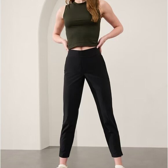 Brooklyn Mid Rise Ankle Pant | Color: Black | Women's Travel Pant | Size 12 - Picture 1 of 5